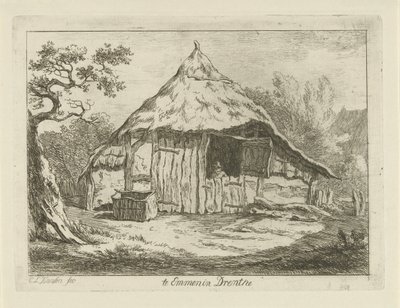 Grange avec porte supérieure ouverte à Emmen en Drenthe - Carel Lodewijk Hansen