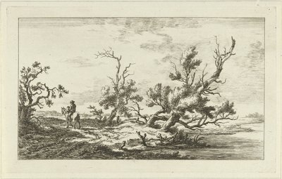 Cavalier dans un paysage - Carel Lodewijk Hansen