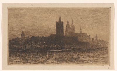 Vue de Cologne le soir - Carel Nicolaas Storm van 