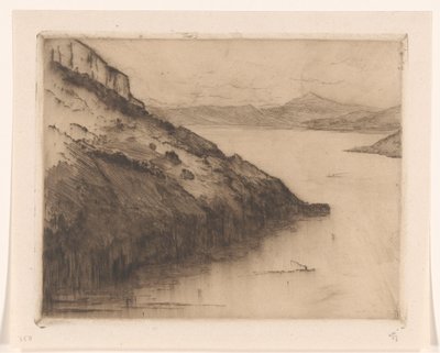 Vue du lac de Lucerne depuis Axenstein - Carel Nicolaas Storm van 