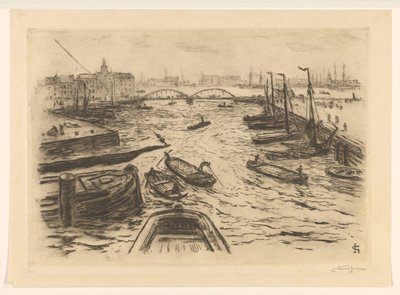 Vue du port - Carel Nicolaas Storm van 