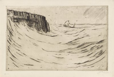 Jetée à Flessingue - Carel Nicolaas Storm van 