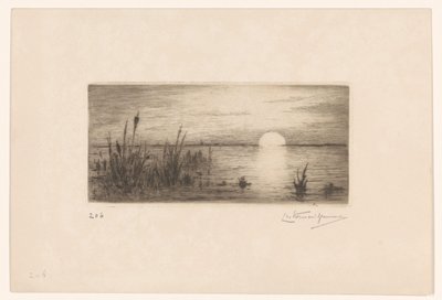 Coucher de soleil - Carel Nicolaas Storm van 