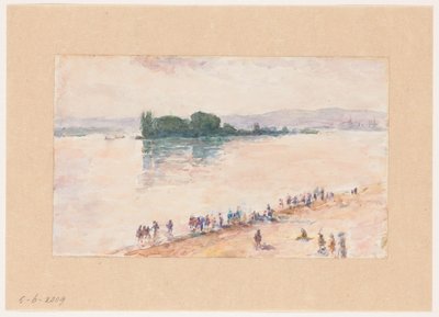 Vue depuis la rive sur toute la largeur d