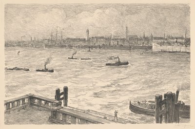 Port à Hambourg - Carel Nicolaas Storm van 