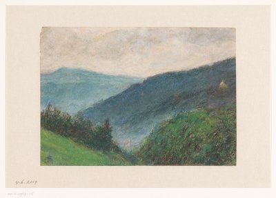 Paysage vallonné près de Baden-Baden - Carel Nicolaas Storm van 
