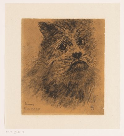 Étude de portrait du chien Jimmy - Carel Nicolaas Storm van 