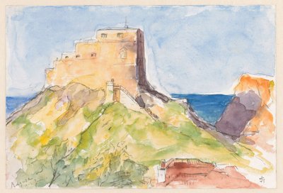 Raguse, le vieux château vu de la fenêtre de l