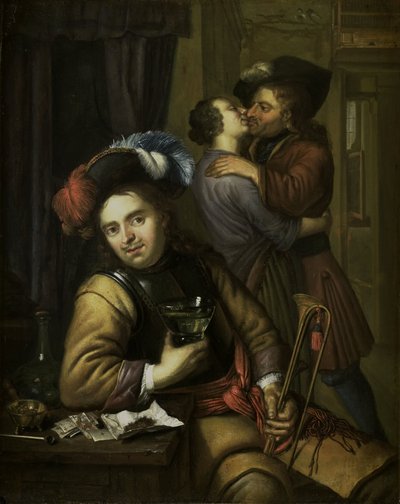 Scène de soldat - Carel de Moor (II) (attributed to)