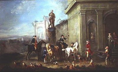 Prêt pour la chasse - Carel van (attr. to) Falens or Valens