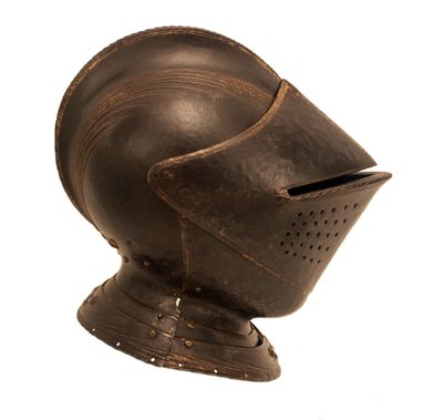 Casque fermé pour le champ de bataille, c.1535-40 - Caremolo (attr.to) Modrone