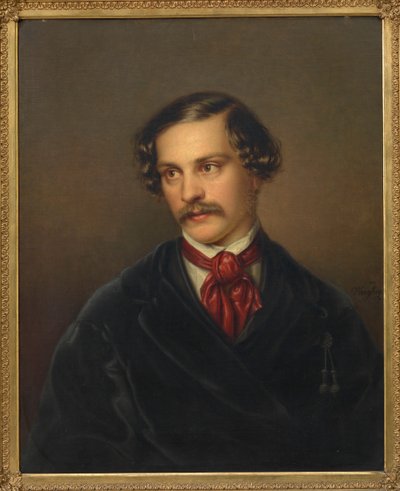 Portrait du dramaturge et compositeur Alexander Baumann - Carl Adolph Wangberg