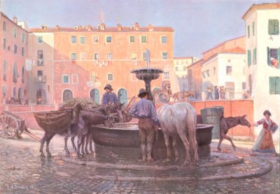 À la fontaine de Genzano - Carl Alexander Brendel