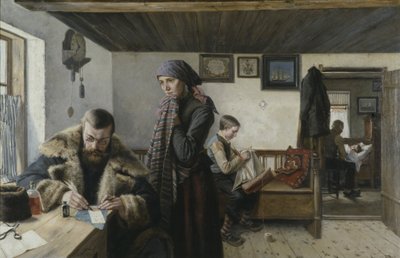 La visite du docteur, vers 1900 - Carl Aspelin