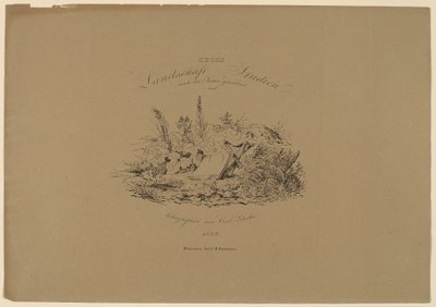 Sechs Landschaftstudien nach der Natur - Carl August Lebschee