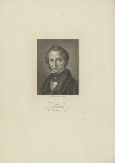 Portrait du chimiste Justus von Liebig, c. 1840 - Carl Barth