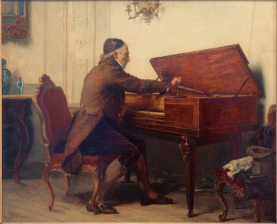 Homme au piano-forte - Carl Bernhard Schlösser