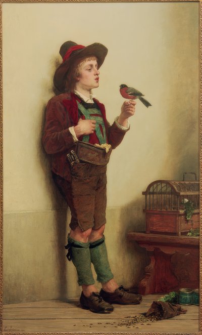Leçon de flûte - Carl Bernhard Schlösser