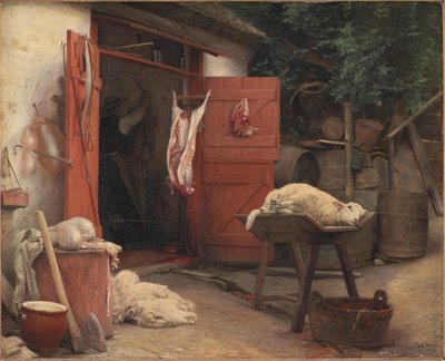 Un abattoir à Hellebæk - Carl Bloch