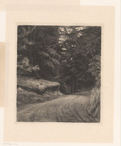 Chemin forestier - Carl Bloch