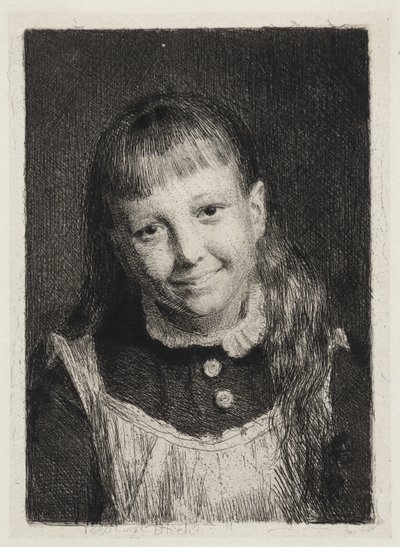La fille riante. Portrait d