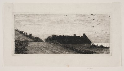 Maisons au bord de la plage. Nuit d