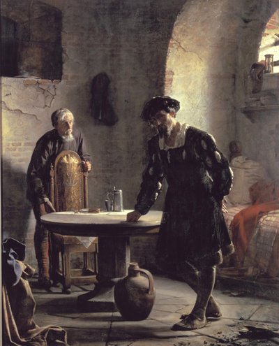 Le roi Christian II en prison - Carl Bloch