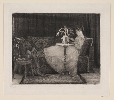 Dame lisant - Carl Bloch