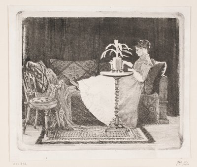 Dame lisant - Carl Bloch