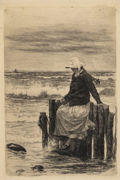 La fille au quai - Carl Bloch