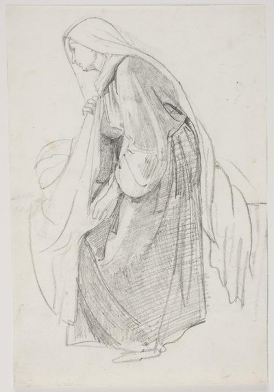 Études pour la peinture du musée "La fille de Jaïre" (kms835) - Carl Bloch