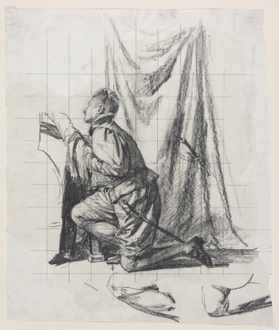 Esquisse pour la gravure "Le jeune homme et la Mort" - Carl Bloch