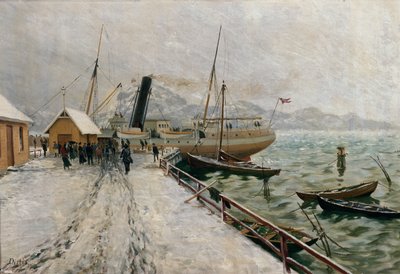 D/S Excellence à quai à Fredriksvern - Carl Edvard Diriks