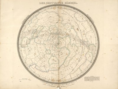 Le ciel étoilé - hémisphère nord - Carl Ferdinand Weiland