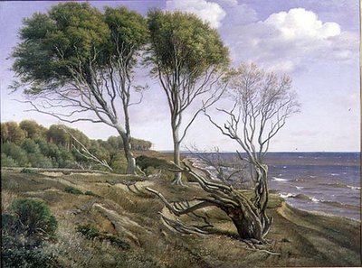 Un paysage côtier - Carl Frederick Aagaard
