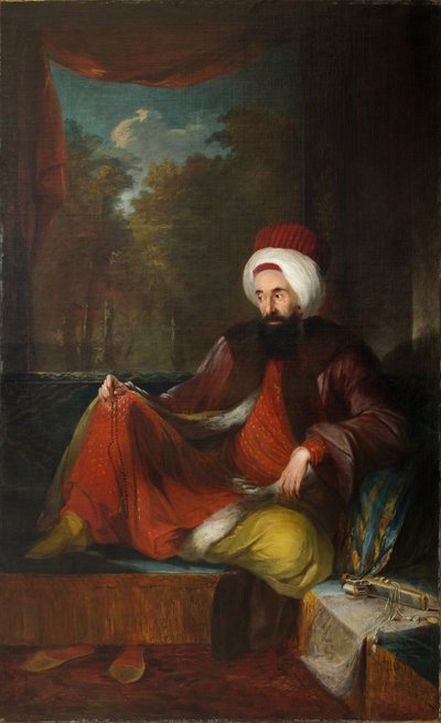 Portrait de Yusuf Agah Efendi 1744-1824, seconde moitié du 18e siècle - Carl Fredric von Breda