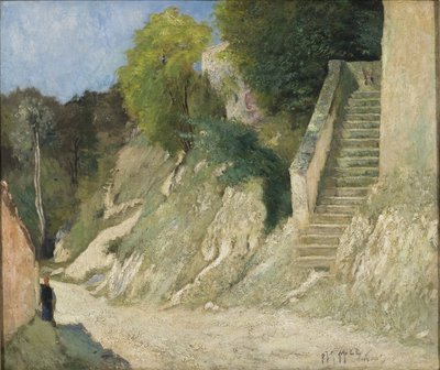 Une montée raide à Montigny-sur-Loing, 1876 - Carl Fredrik Hill