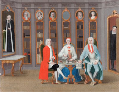 La Famille Stenbock dans leur Bibliothèque à Rånäs - Carl Fredrik Svan