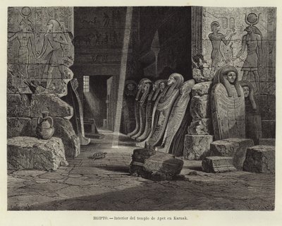 Égypte - Intérieur du temple d
