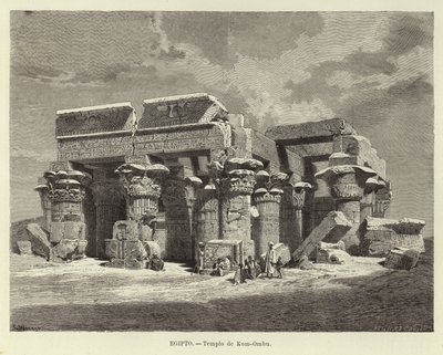 Égypte - Temple de Kom Ombo - Carl Friedrich Heinrich Werner