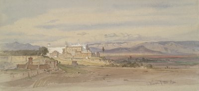 Paysage romain avec San Giovanni in Laterano - Carl Friedrich Heinrich Werner