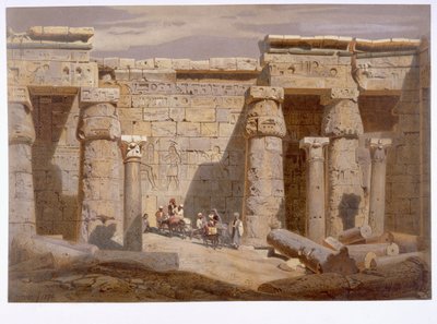 Temple de Medinet Habu, Thèbes, 1874 - Carl Friedrich Heinrich Werner