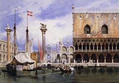 La Piazzetta di San Marco, Venise, 1839 - Carl Friedrich Heinrich Werner