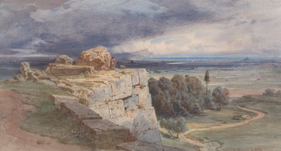 Vue de Norba depuis le nord, vers San Felice Circeo - Carl Friedrich Heinrich Werner