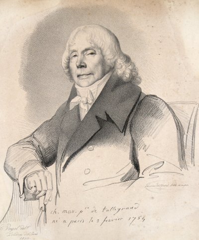 Charles Maurice Prince de Talleyrand, pub. 1834 - Carl Friedrich Otto Vogel