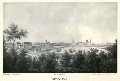 Vue de la ville de Spandau vers 1860 - Carl Frühsorge