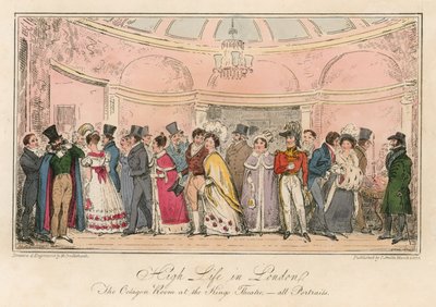 La haute société de Londres : La salle octogonale au King