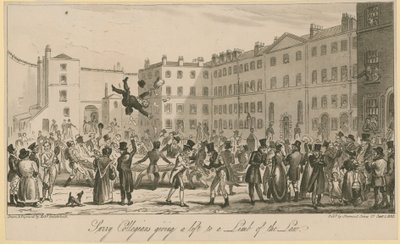 Les collégiens de Surry donnant un coup de main à un membre de la loi - Carl Georg Adolph Hasenpflug