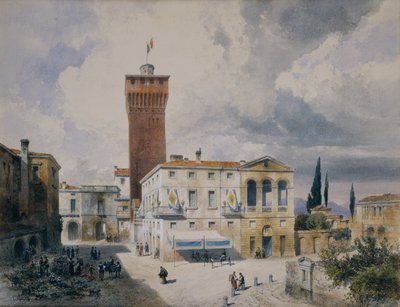 Marché à Plaisance - Carl Georg Anton Graeb