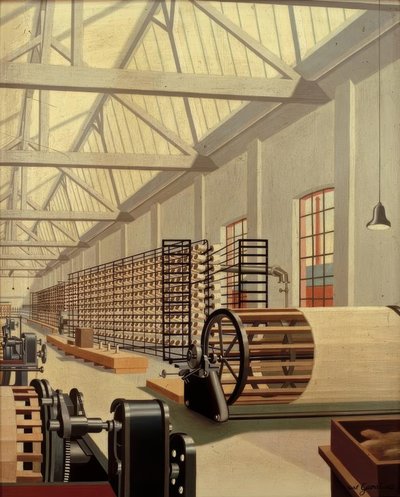 Salle de préparation (Tissage) - Carl Grossberg